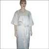 Blue color Satin single piece nighty (House coat) - Click here to View more details about this Product