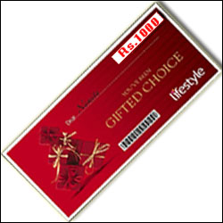 "Lifestyle -  Chennai Gift Voucher - Rs 1000 - Click here to View more details about this Product