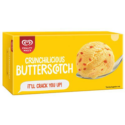 "Kwality Ice Creams - Butter Scotch - 700 Ml - Click here to View more details about this Product