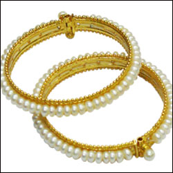 "NATURAL PEARL  BANGLES - Click here to View more details about this Product