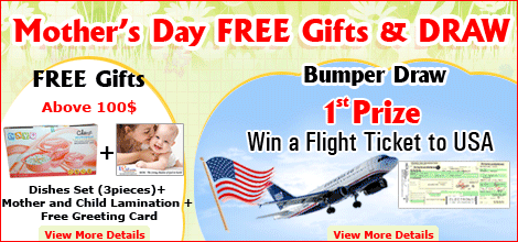 Mother's Day FREE Gifts & Bumper Draw