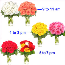 "Flower Vase with Roses and Lilies - Click here to View more details about this Product