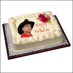 "Photo square Cake - 3 kg - Click here to View more details about this Product