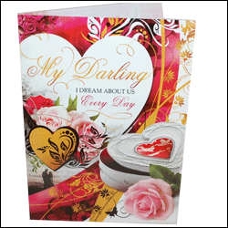 "My Darling  - Big Size Greeting Card - code 806-003 - Click here to View more details about this Product
