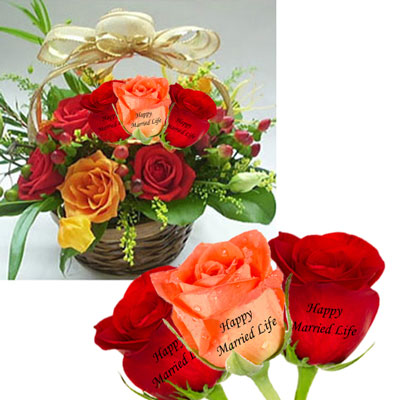 "Talking Roses (flower basket) - Wedding Combo12 - Click here to View more details about this Product