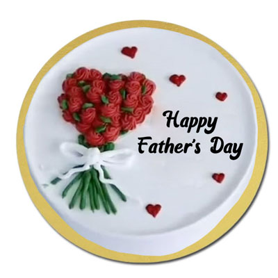 "Round shape chocolate cake - 1kg, Beautiful flower bunch - Click here to View more details about this Product