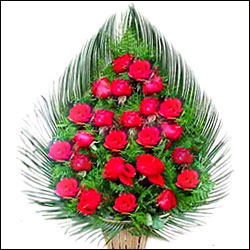 "Flower Basket with Mixed Roses - Click here to View more details about this Product