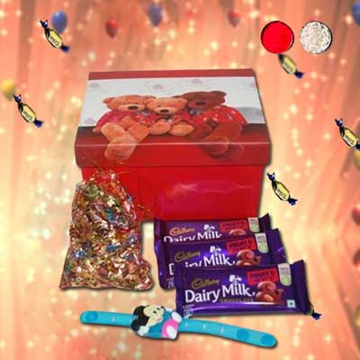 "Rakhi - ZR-5450 A (Single Rakhi),  250gms of Kaju Pakam - Click here to View more details about this Product