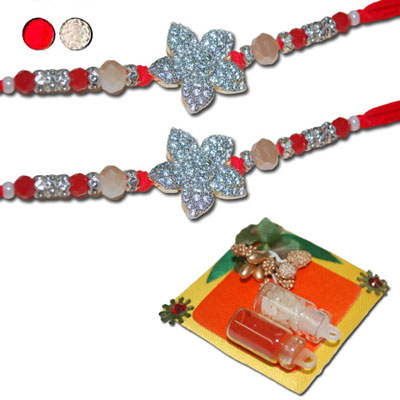"AMERICAN DIAMOND (AD) RAKHIS -AD 4180 A- CODE-021(2 Rakhis) - Click here to View more details about this Product