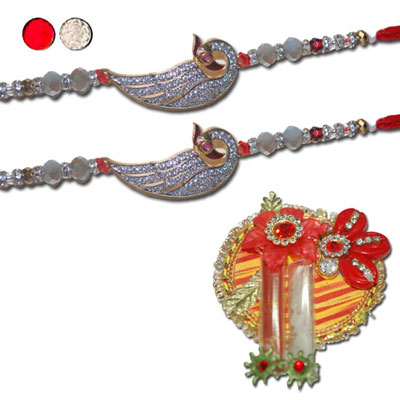 "AMERICAN DIAMOND (AD) RAKHIS -AD 4310 A- CODE-003(2 RAKHIS) - Click here to View more details about this Product
