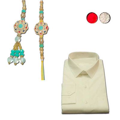"Rakhi with Shirt - code S12 - Click here to View more details about this Product