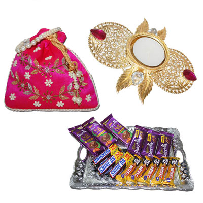 "Heart shape Pillow - PST 1591-2, Choco Thali - Click here to View more details about this Product