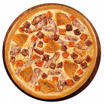 "Chicken Dominator ( Grilled Chicken Rashers ) (1 pizza) (Non Veg)(Dominos) - Click here to View more details about this Product