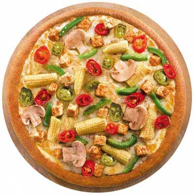 "Chefs Veg Wonder - (1 pizza) (Veg)(Dominos) - Click here to View more details about this Product