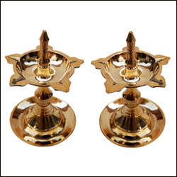 "Brass Oil Lamp - Udipi Deep (6 Inches) - Click here to View more details about this Product