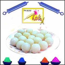 "Rasgulla with Holi ke Rang - Click here to View more details about this Product