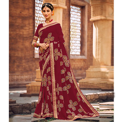 "Fancy Silk Saree Seymore Chunriya - 11285 - Click here to View more details about this Product
