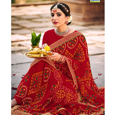 "Fancy Silk Saree Seymore Chunriya -11288 - Click here to View more details about this Product