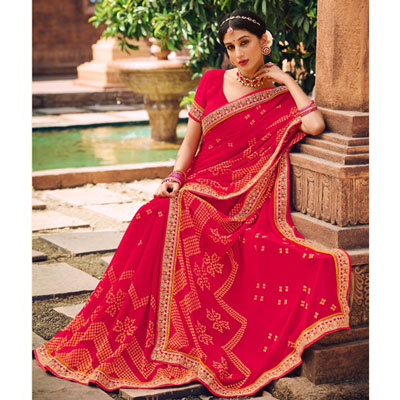 "Fancy Silk Saree Seymore Chunriya -11296 - Click here to View more details about this Product
