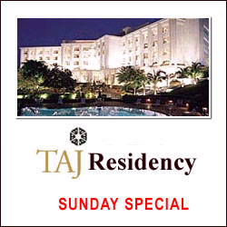 "Taj Residency / Deccan - Sunday Lunch, Beverage - Click here to View more details about this Product