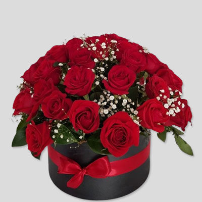 "30 Red Rose Flower Box - code BF07 - Click here to View more details about this Product