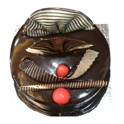 "Round shape Chocolate Cake -500 Gms (Exotica) - Click here to View more details about this Product