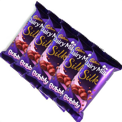 "Cadbury Dairy Milk Silk Bubbly - 5 bars - Click here to View more details about this Product