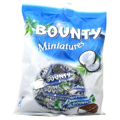 "BOUNTY MINIATURES Chocolate-code001 - Click here to View more details about this Product