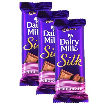 "Cadburys Dairy milk Silk Chocolate Big Bars - (3 Pieces)-code006 - Click here to View more details about this Product