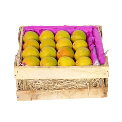 "Square shape of Pineapple cake - 1kg, Flower Basket - Click here to View more details about this Product