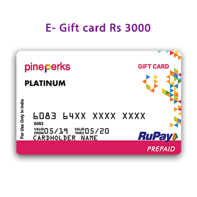 "E - Gift Card Worth Rs.3000/- - Click here to View more details about this Product