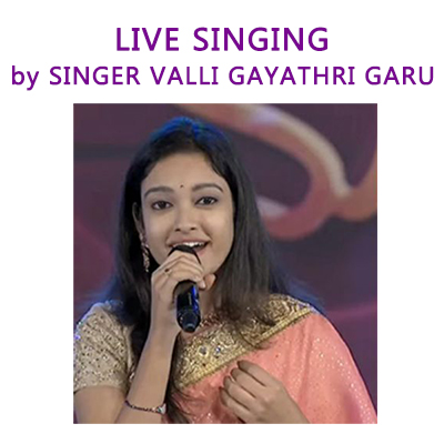 "Live Singing by Valli Gayathri Garu (60 Mins) - Click here to View more details about this Product